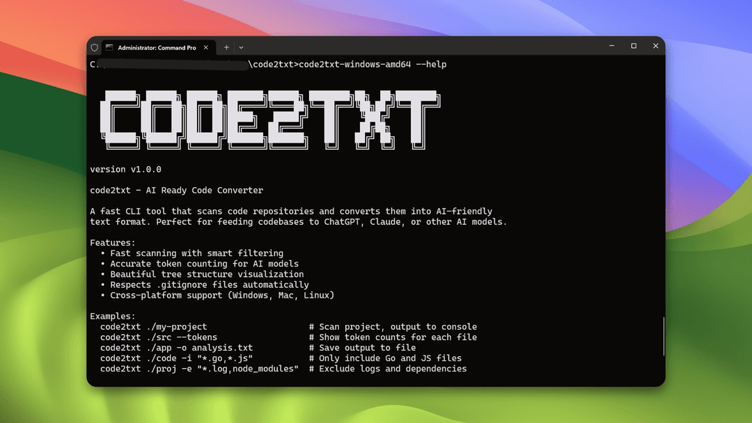 Code2txt
